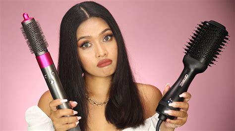 Which One Is Better Amika Blow Dryer Brush Vs Dyson Airwrap Youtube