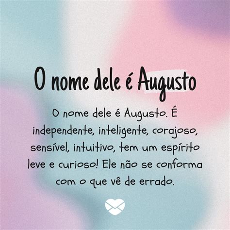 Significado Do Nome Augusto 🤔 Curiosidades 👀 Mensagens 👼