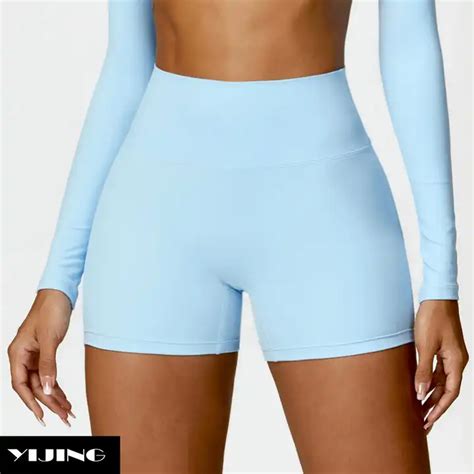 China Supplier Nylon Bike Shorts High Waist Train High Rise Short