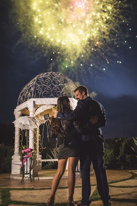 Marriage Proposal With Fireworks In Oc