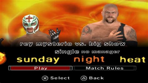 Rey Mysterio Vs Big Show In Wwe Smackdown Vs Raw 2006 YouTube