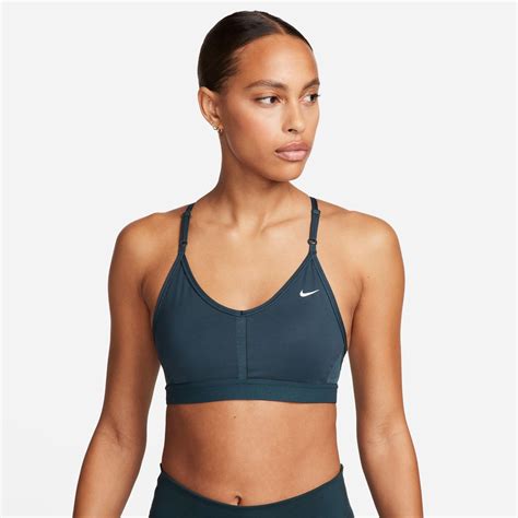 Nike Dri Fit Indy V Neck Kadın Yeşil Antrenman Bra Bra Intersport