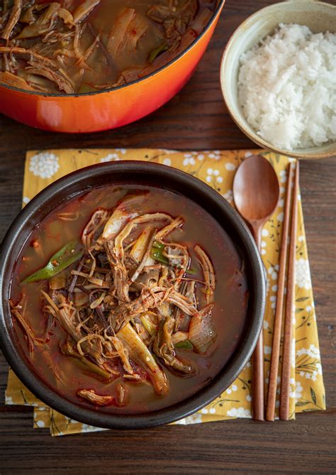 Spicy Beef Vegetable Soup Yukgaejang Beyond Kimchee