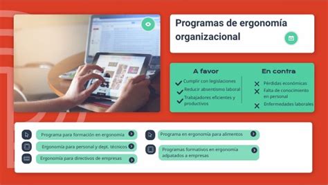 Programas de ergonomía