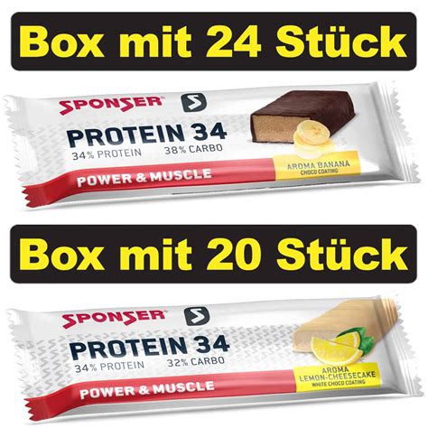 Sponser Protein Eiwei Riegel Box X G X G Online