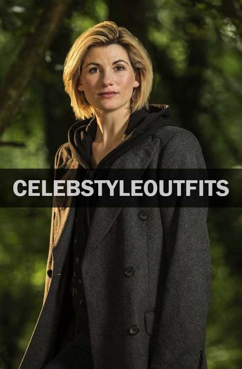 Jodie Whittaker Doctor Who Thirteenth Doctor Black Wool Coat