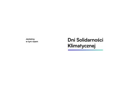 Dni Solidarności Klimatycznej branding key visual on Behance