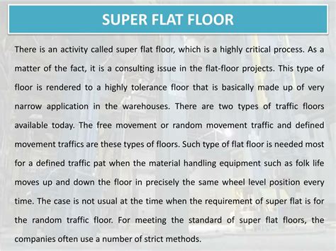 super flat floor design powerpoint
