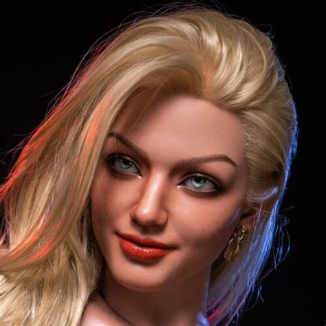 Full Silicone Sex Doll Head Real Oral Implanted Hair Mobile Jaw