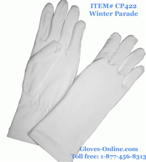 Cotton Parade Gloves Winter Honor Guard Gloves