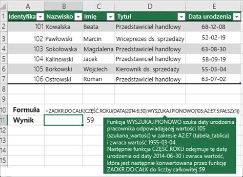 WYSZUKAJ PIONOWO Funkcja Pomoc Techniczna Pakietu Office