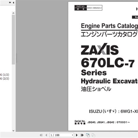 Hitachi Hydraulic Excavator Zx Lc Zx Lch Zx Lcr Series