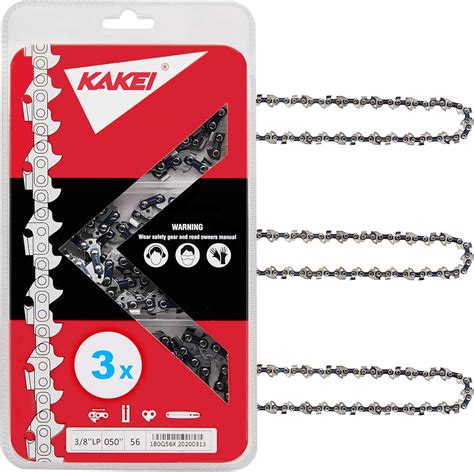 Kakei 16 Inch Chainsaw Chain 3 8 Lp Pitch 050 Gauge 56 Drive Links Fits