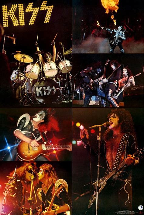 Kiss Rock Band Collectibles Kiss Alive Destroyer Era Collage Stand