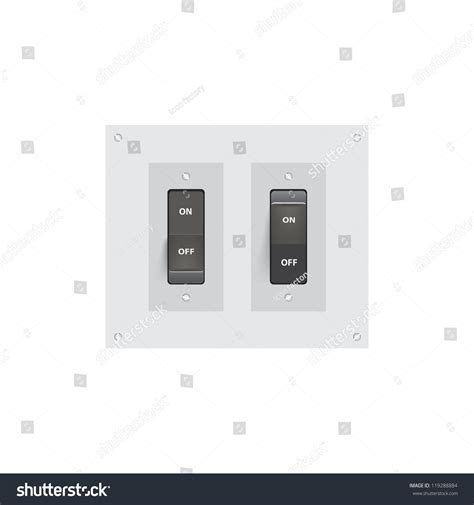 Realistic On Off Switch Vector Illustration Eps10 119288884