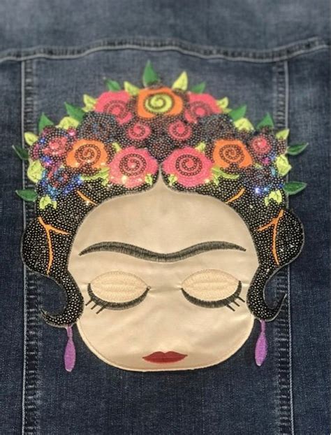 Chaqueta Vaquera Con Parche Frida Kahlo 40 Monas