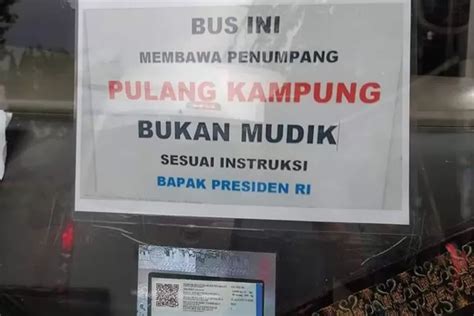 Viral Bus Akap Pasang Stiker Bus Ini Membawa Penumpang Pulang Kampung