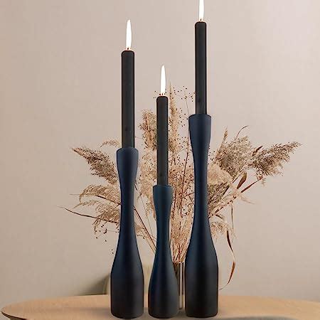 Amazon Black Metal Candlesticks Holder For Taper Candles Table