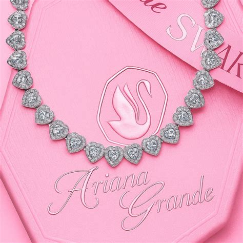 Colar Ariana Grande Swarovski Coração