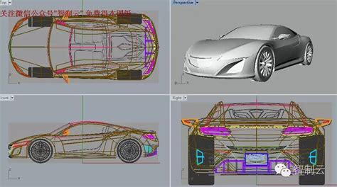 【汽车轿车】honda Nsx跑车三维建模图纸 Rhino设计 3dm格式 汽车 渲染 仿真秀干货文章