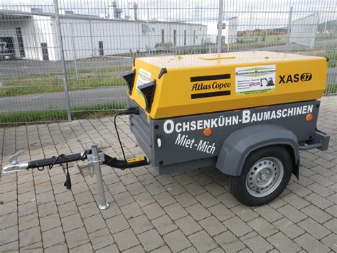 Baustellenkompressor Atlas Copco XAS 37 Ochsenkühn Baumaschinen