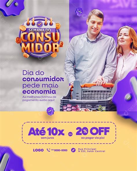 Campanha Publicitária Dia Do Consumidor Até 10x Sem Juros Social Media