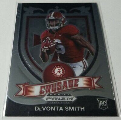 Panini Prizm Draft Picks Devonta Smith Base Crusade Insert Rc