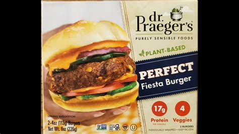 Dr Praeger S Purely Sensible Foods Plant Based Perfect Fiesta Burger