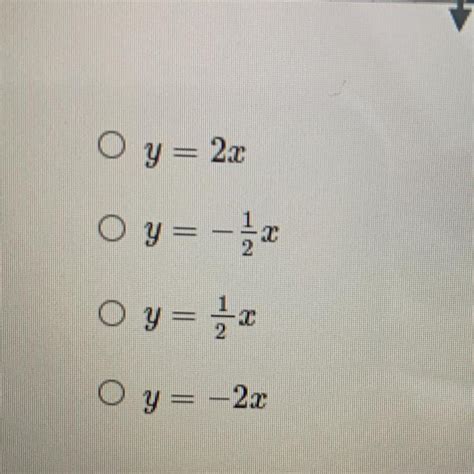 Which Of The Following Equations Best Represents The Relationship