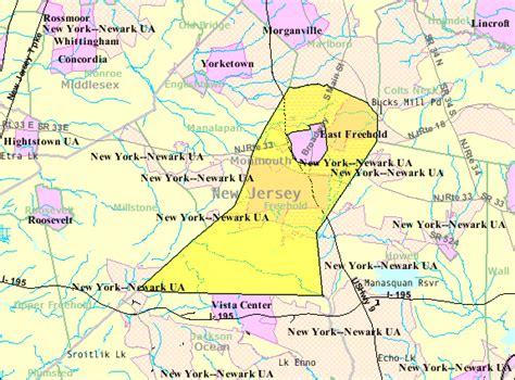 Image: Census Bureau map of Freehold Township, New Jersey