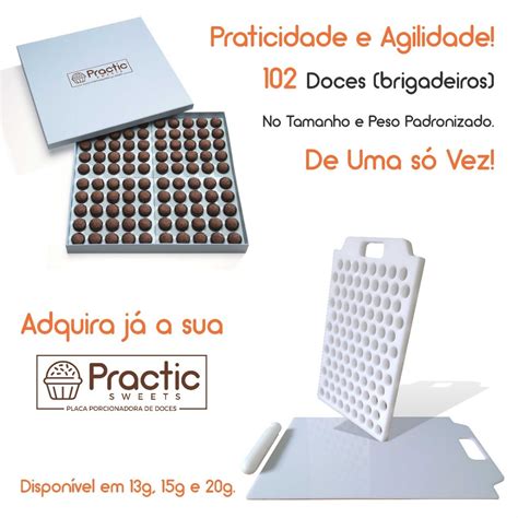 Placa Porcionadora Dosadora De Doces Brigadeiro Beijinho G Mercado