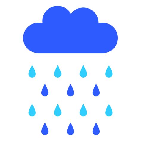 Rainy Blue Cloud Png And Svg Design For T Shirts