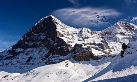 Wallpaper Mountain Berge Schnee Snow Clouds Wolken Himmel Sky