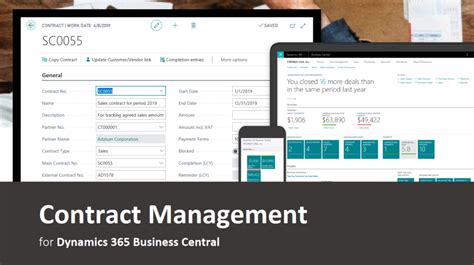 Contract Management For Dynamics 365 Business Central App Bcs Itera