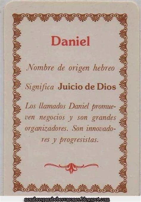 SIGNIFICADO DEL NOMBRE DANIEL NOMBRES BÍBLICOS NOMBRES PARA BEBES