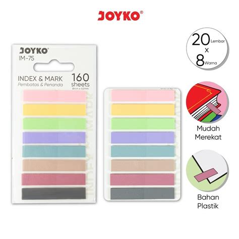 Jual Index Mark Joyko Im Sticky Notes Memo Penanda Pembatas Plastik