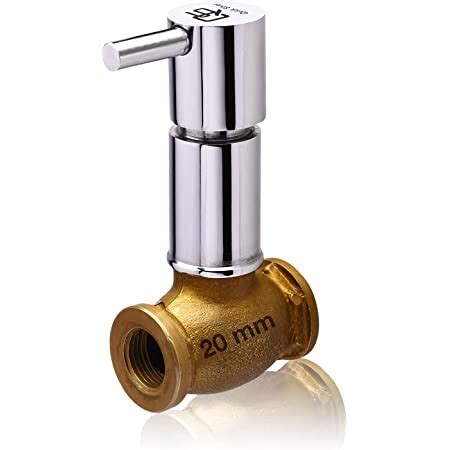 ALTON GRACE Concealed Brass Silver Polished Stop Cock With Adjustable