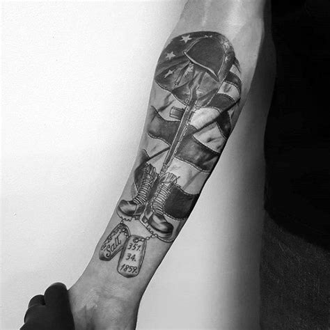 50 Fallen Soldier Tattoo Designs For Men - Memorial Ideas