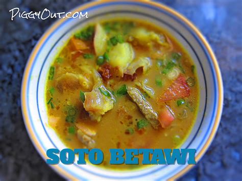 Soto Betawi (Jakarta Beef Soup with Coconut Milk) - Piggy Out