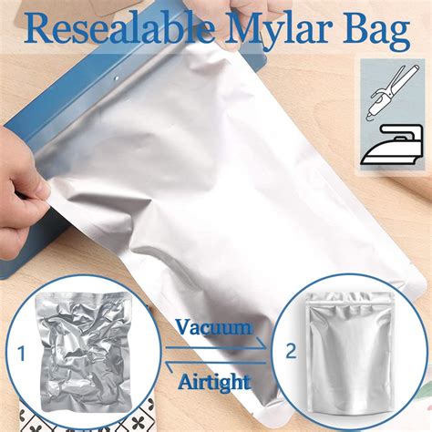 Pieces Sizes Mylar Bags Variety Pack Mil Mylar Bags For Food