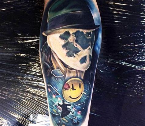 Watchmen Tattoo By Jordan Croke Post 15156 Comic Book Tattoo Star