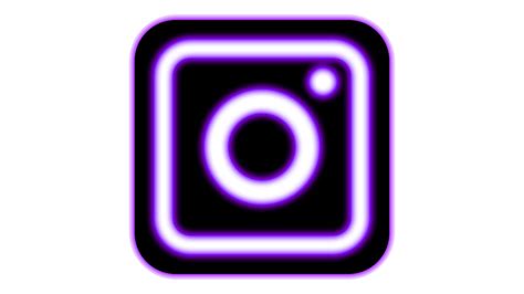 icon instagram png purple neon color image - veeForu