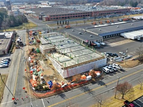 Large Parking Deck Nearly Done At Southington Trucking Company