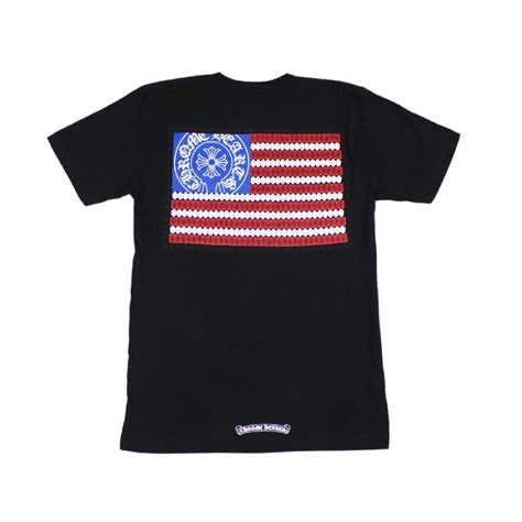 Chrome Hearts American Flag Black T Shirt Latest Edition