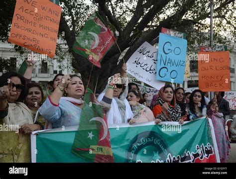 Workers Of Opposition Party Pakistan Tehreek E Insaf Women Wing Punjab