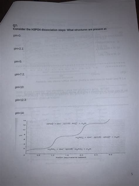 Solved 07: Consider the H3PO4 dissociation steps: What | Chegg.com