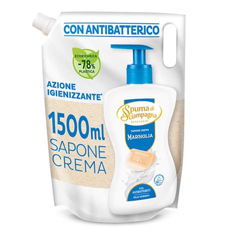 Ecoricarica Sapone Crema Marsiglia Spuma Di Sciampagna