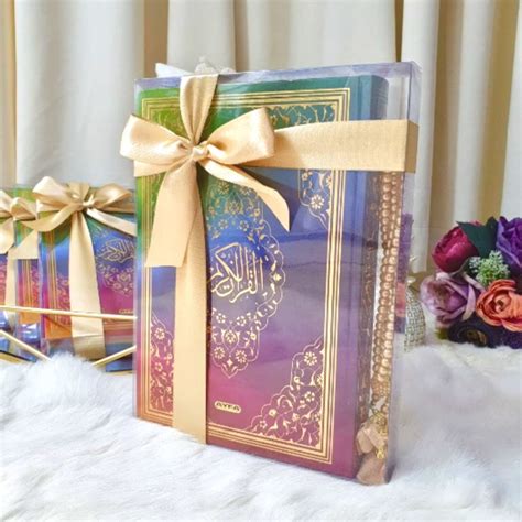 Rainbow Quran Set Rainbow Quran Tasbeeh Islamic Gift Set Islamic ...