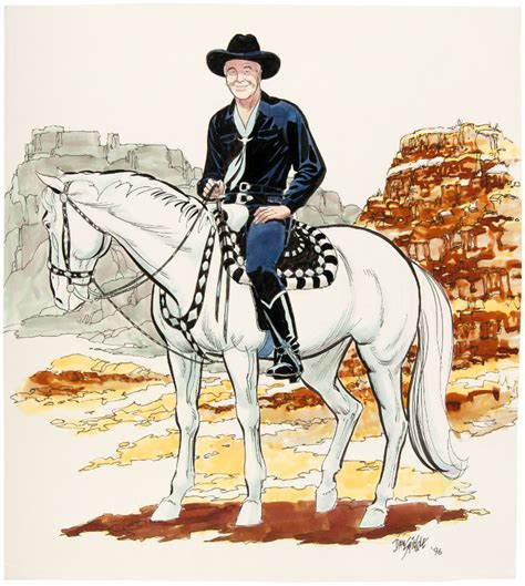 Hake S Hopalong Cassidy Comic Strip Artist Dan Spiegle Full Color Specialty Original Art