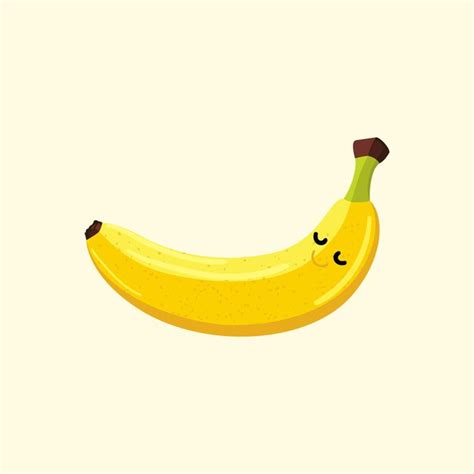 Premium Vector Vector Cute Banana Cartoon Illustration Hand Drawn